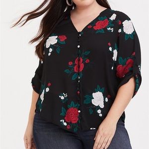 Torrid Flowy Blouse NWOT